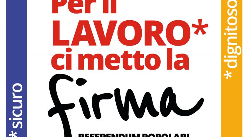 Quattro firme per il lavoro